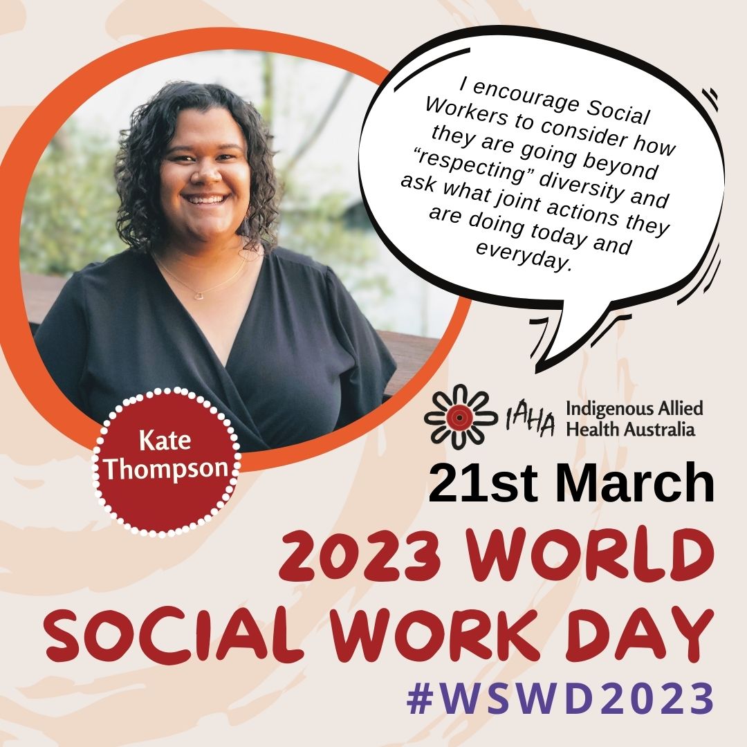 IAHA Member Kate Thompson on 2023 World Social Work Day Respecting